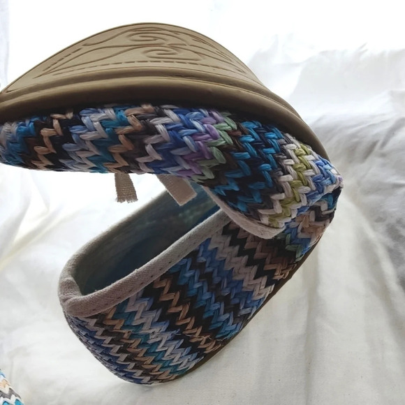 Woven Canvas Chevron Flats - Picture 4 of 11